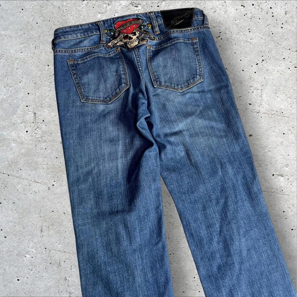 Ed Hardy Slim Fit‎ Women Skull Jeans Size 31